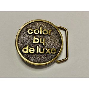 Color by Deluxe Vintage‎ Solid Brass Belt Buckle BTS Made in USA